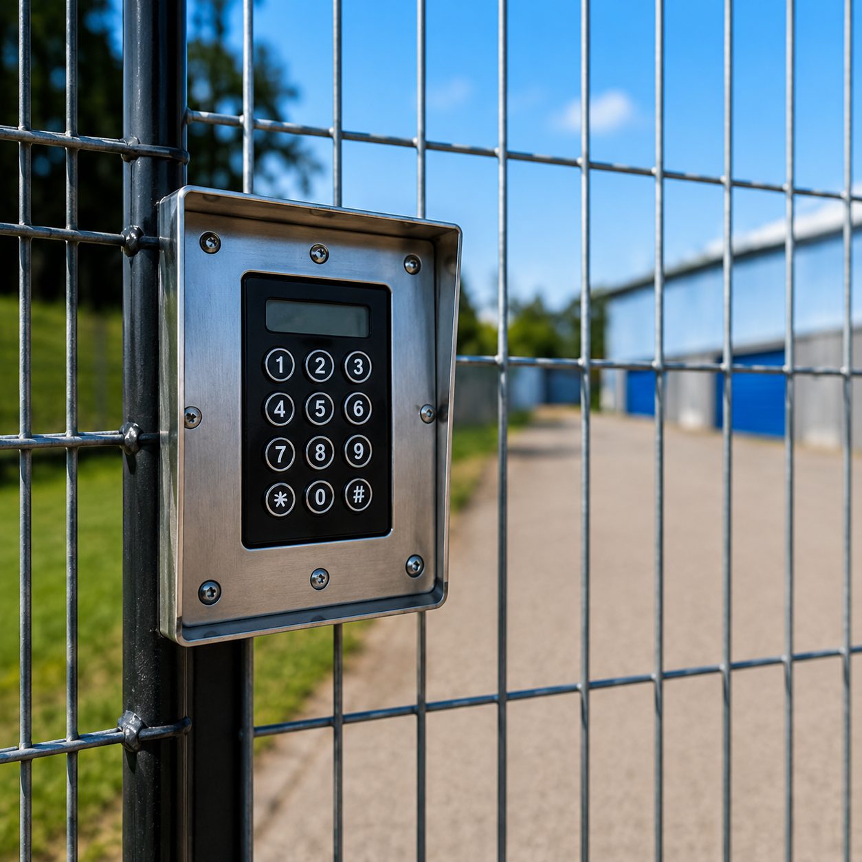 Codeschloss am Zufahrtstor